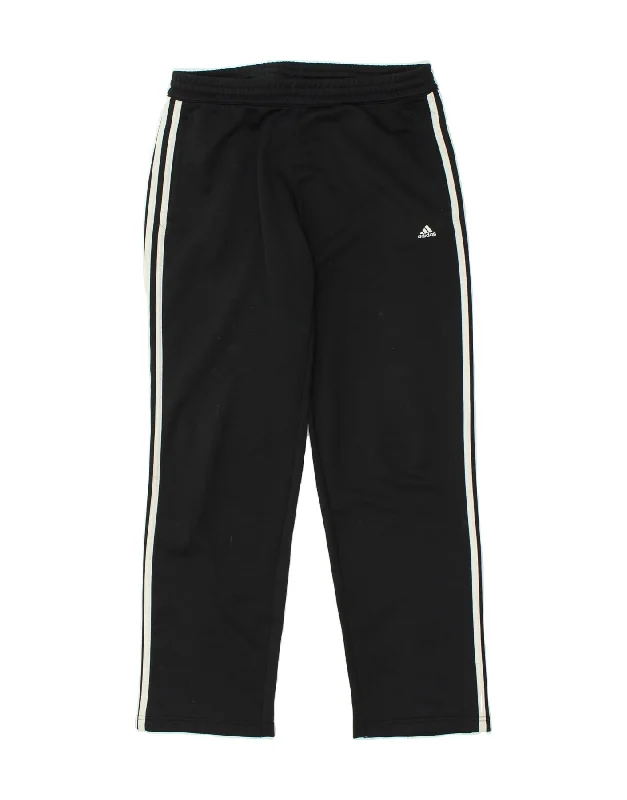 ADIDAS Womens Tracksuit Trousers UK 16 Large Black Polyester