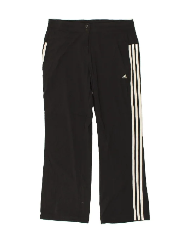 ADIDAS Womens Tracksuit Trousers UK 6 XS  Black Polyamide