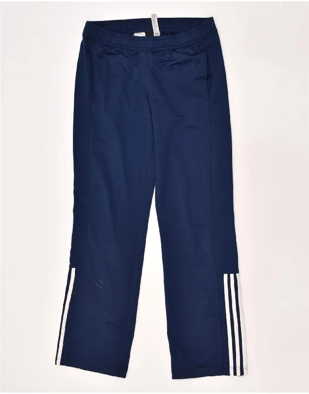 ADIDAS Womens Tracksuit Trousers UK 8/10 Small Navy Blue Polyester Trousers luxurious premium