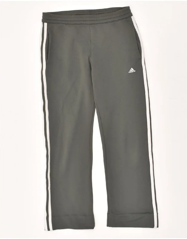 ADIDAS Womens Tracksuit Trousers UK 8 Small Green Polyester Trousers Handmade Artisanal