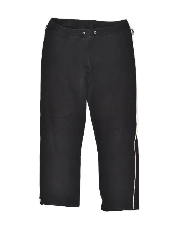 CHAMPION Womens Tracksuit Trousers UK 12 Medium Black Cotton