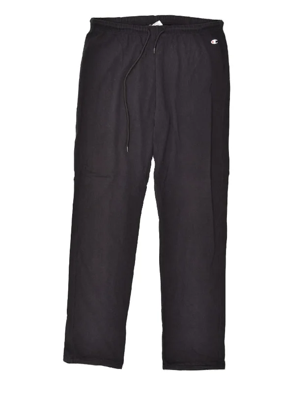 CHAMPION Womens Tracksuit Trousers UK 18 XL Navy Blue Cotton Trousers Chinos Classic