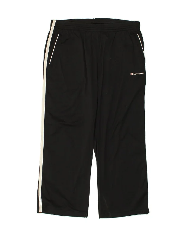 CHAMPION Womens Tracksuit Trousers XL Black Polyester Trousers Evening Elegant