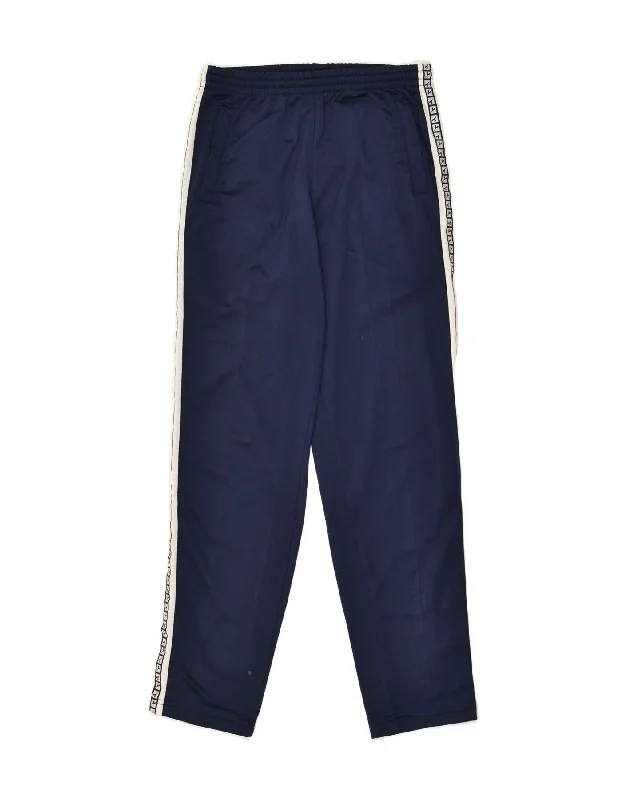 DIADORA Womens Tracksuit Trousers UK 10 Small Navy Blue Polyester Trousers Top Rated