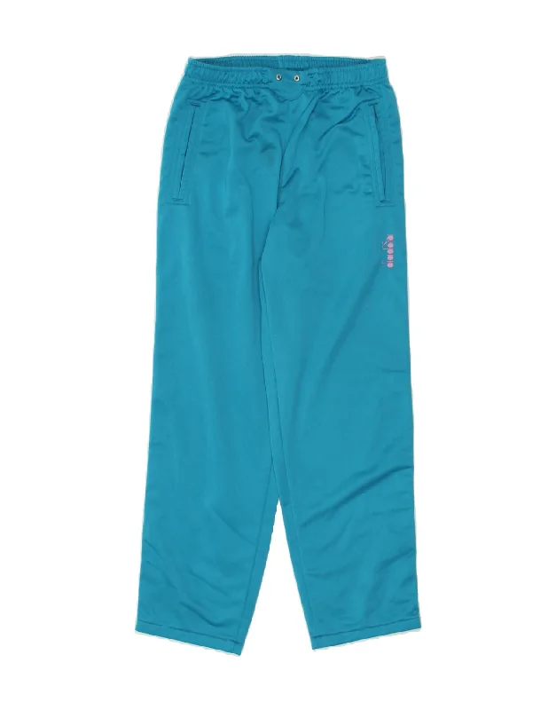 DIADORA Womens Tracksuit Trousers UK 6 XS Blue