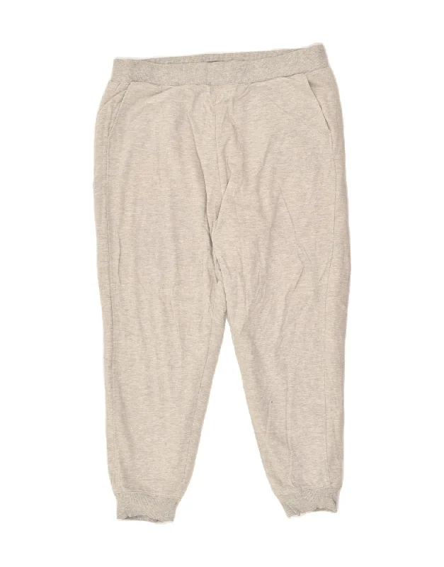EDDIE BAUER Womens Tracksuit Trousers Joggers UK 18 XL Grey Cotton Trousers Custom Made