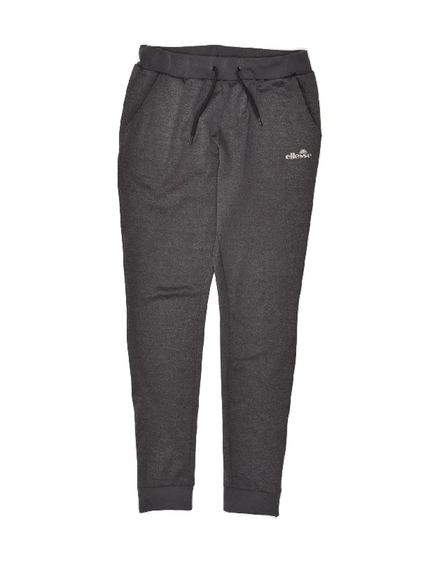 ELLESSE Womens Tracksuit Trousers Joggers UK 14 Medium Grey Polyester Trousers cozy soft