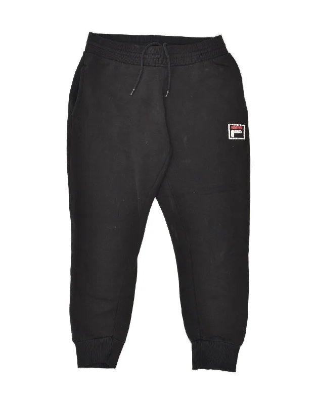 FILA Womens Tracksuit Trousers Joggers XS Black