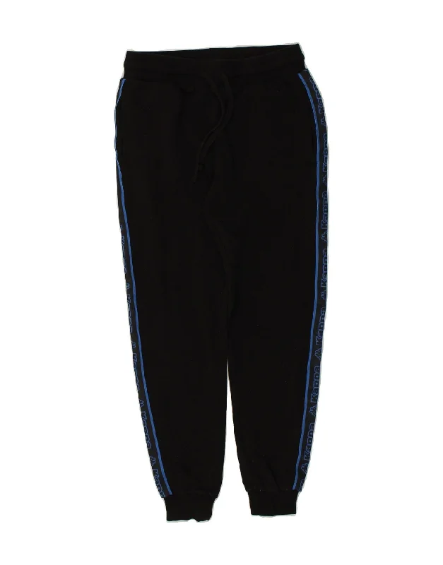 KAPPA Womens Tezenis Tracksuit Trousers Joggers UK 12 Medium Black