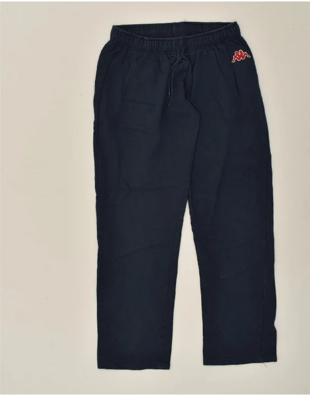 KAPPA Womens Tracksuit Trousers UK 18 XL Navy Blue Cotton