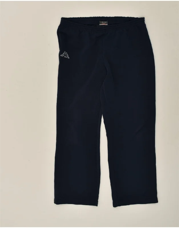 KAPPA Womens Tracksuit Trousers UK 18 XL Navy Blue Polyester