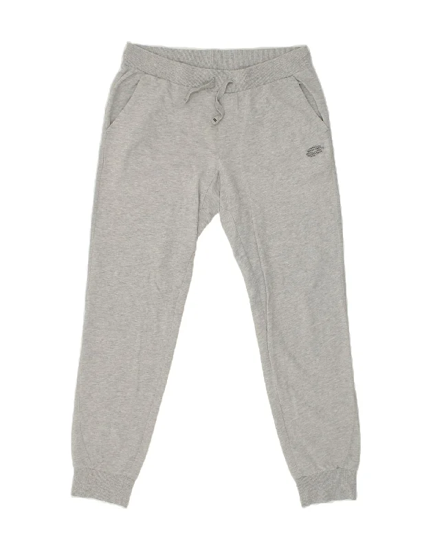 LOTTO Womens Tracksuit Trousers Joggers UK 16 Large Grey Cotton Trousers stylish modern