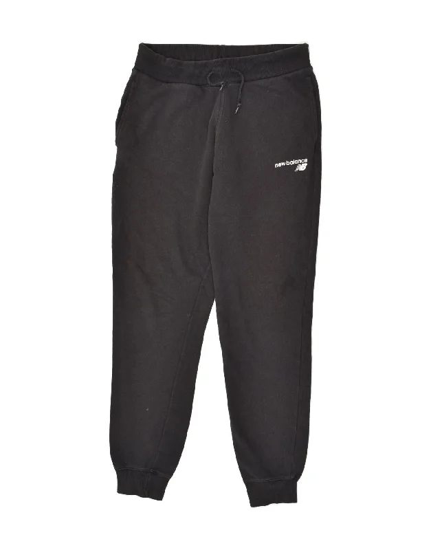 NEW BALANCE Womens Tracksuit Trousers Joggers UK 14 Large Black Trousers stylish modern
