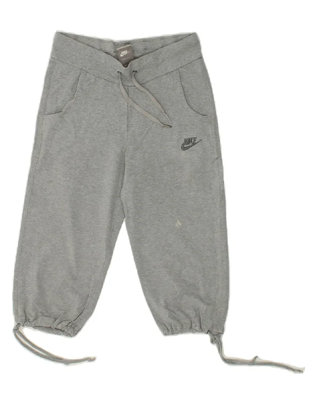 NIKE Womens Capri Tracksuit Trousers UK 6/8 XS Grey