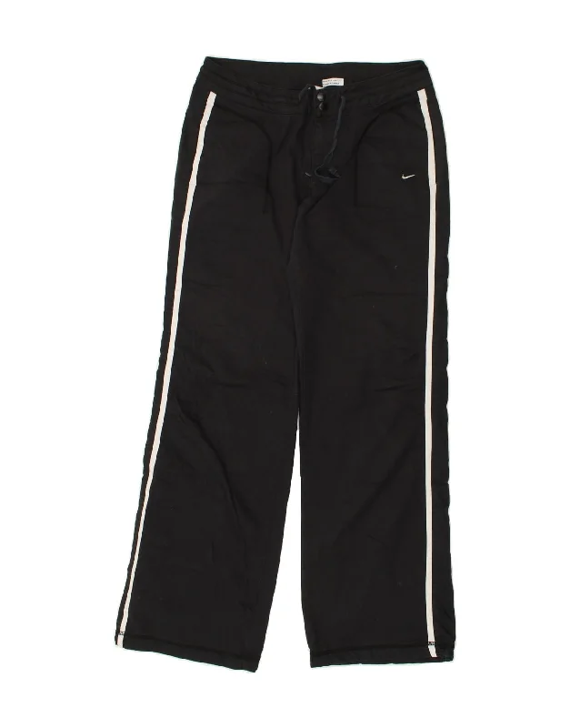 NIKE Womens Tracksuit Trousers UK 10 Small  Black Cotton