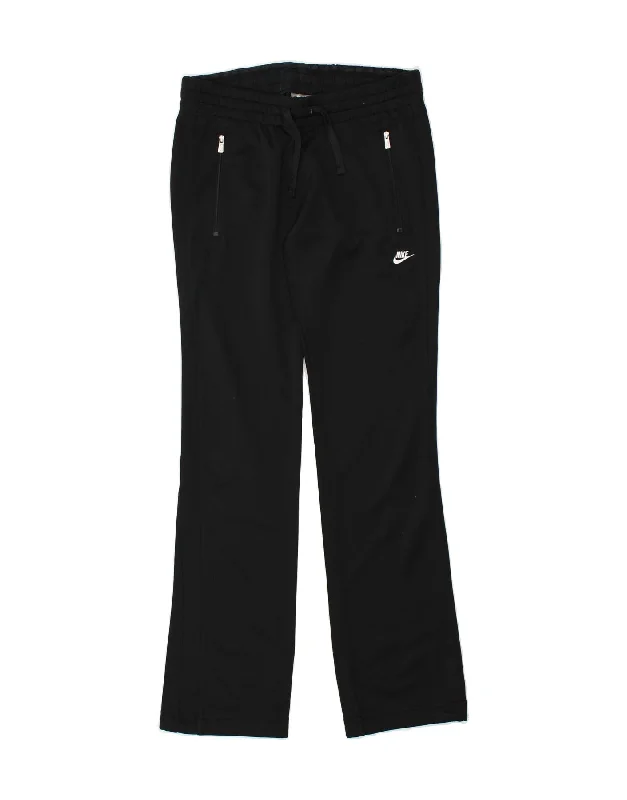 NIKE Womens Tracksuit Trousers UK 10 Small Black Polyester