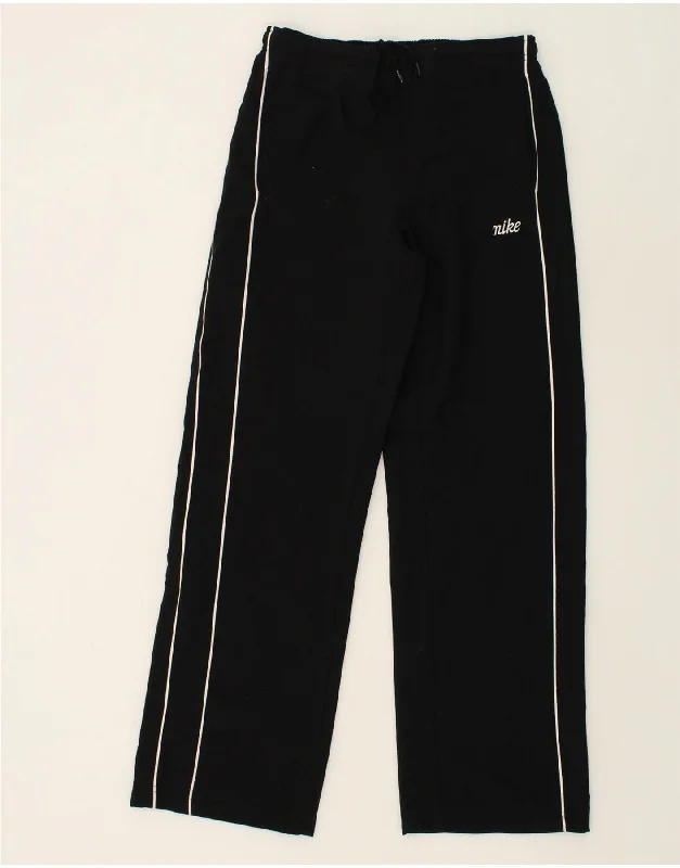 NIKE Womens Tracksuit Trousers UK 10 Small Black Polyester