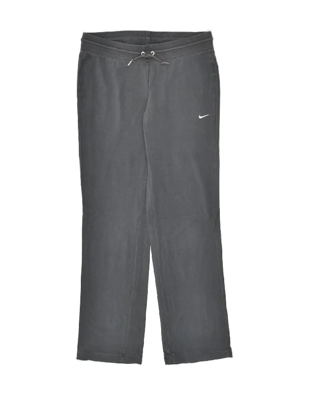 NIKE Womens Tracksuit Trousers UK 14 Medium Grey