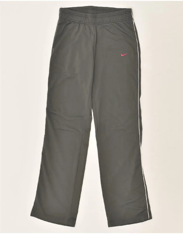 NIKE Womens Tracksuit Trousers UK 8 Small Grey Polyester Trousers Canvas Durable