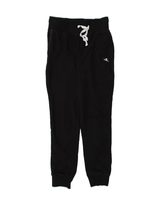 O'NEILL Womens Tracksuit Trousers Joggers UK 6 XS Black Cotton