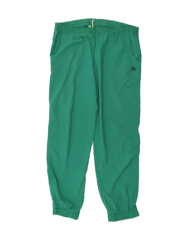 PUMA Womens Tracksuit Trousers Joggers Large Green Polyamide Trousers luxurious high-end
