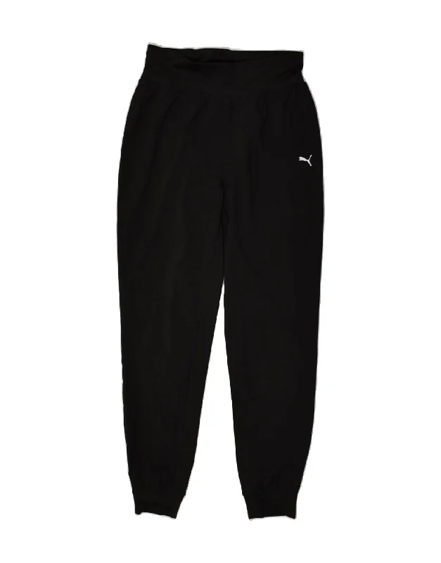 PUMA Womens Tracksuit Trousers Joggers UK 10 Small Black