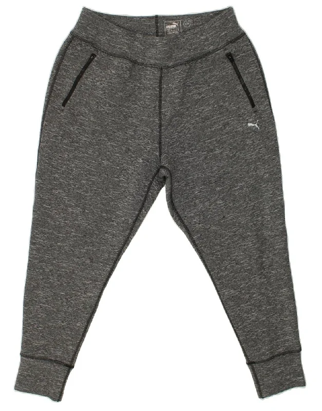 PUMA Womens Tracksuit Trousers Joggers UK 14 Large Grey Polyester Trousers versatile functional