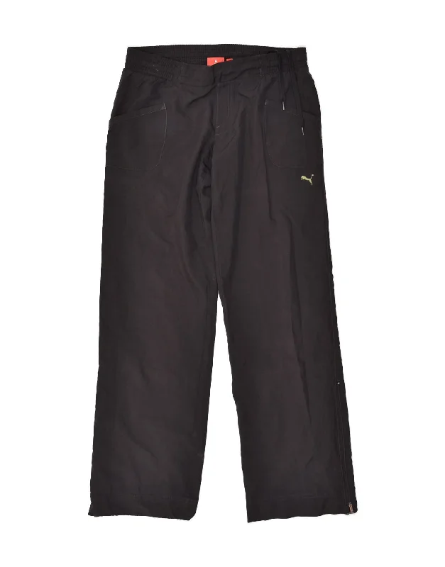 PUMA Womens Tracksuit Trousers UK 14 Large  Black Trousers Timeless Classic