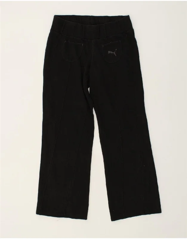 PUMA Womens Tracksuit Trousers UK 14 Large  Black Trousers luxurious premium