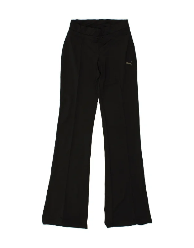 PUMA Womens Tracksuit Trousers UK 8 Small Black