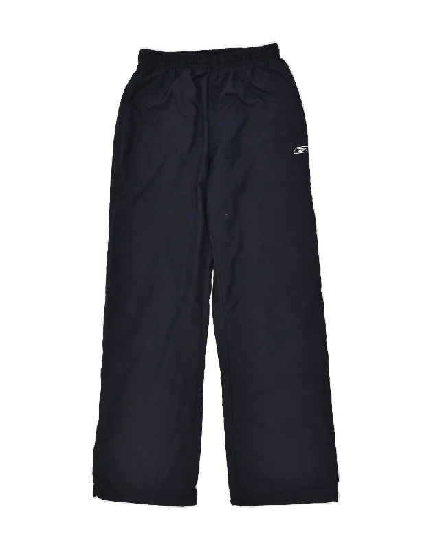 REEBOK Womens Tracksuit Trousers UK 10 Small  Navy Blue Polyester Trousers Canvas Durable