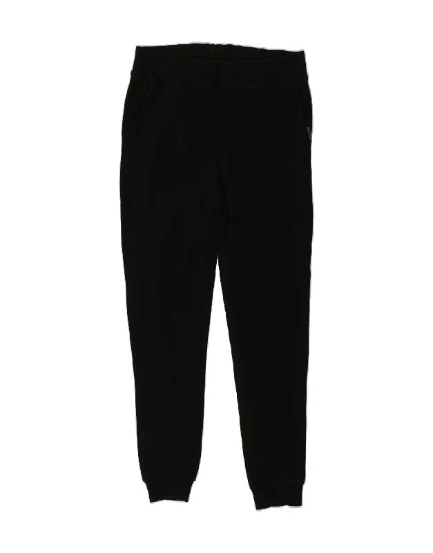 SCORPION BAY Womens Tracksuit Trousers Joggers UK 12 Medium Black Cotton