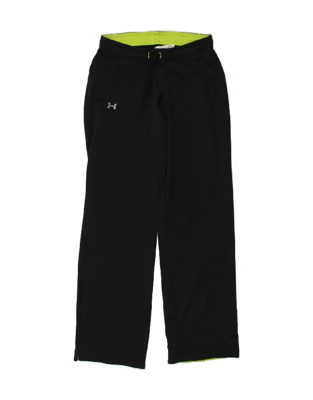 UNDER ARMOUR Womens Tracksuit Trousers UK 6 XS Black Polyester