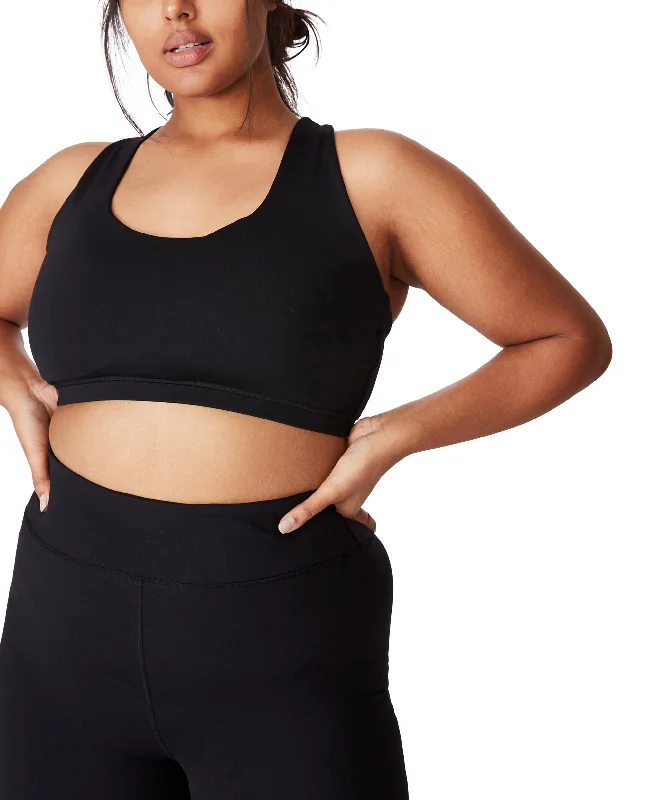 Trendy Plus Size Active Strappy Crop Top