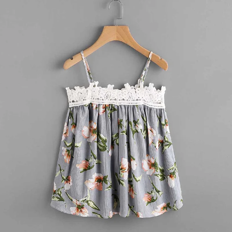 Summer Bralette Crop Top Women Floral Printed Sleeveless Tank Vest Shirt Blusa Cami Sexy Beach Casual Camisole Denim Fabric Leather Fabric Suede Fabric Summer Bralette Crop Top Women Floral Printed Sleeveless Tank Vest Shirt Blusa Cami Sexy Beach Casual Camisole Denim Fabric Leather Fabric Suede Fabric