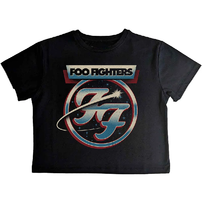 Foo Fighters | Official Ladies Band Crop Top | Comet Lace Blend Ribbed Blend Corduroy Blend Foo Fighters | Official Ladies Band Crop Top | Comet Lace Blend Ribbed Blend Corduroy Blend