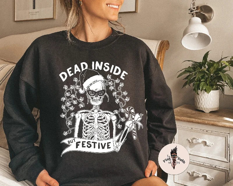 DEAD INSIDE BUT FESTIVE // UNISEX PULLOVER