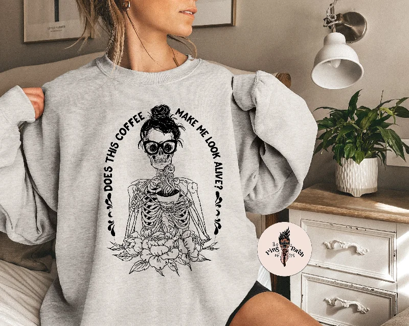 DOES THIS COFFEE MAKE ME LOOK ALIVE? // UNISEX PULLOVER