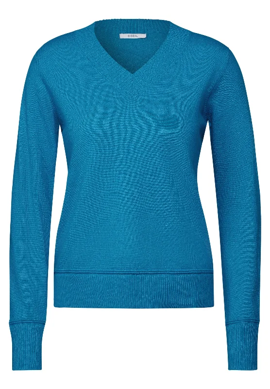 Kurzer Feinstrickpullover Jewel Neck Pullover