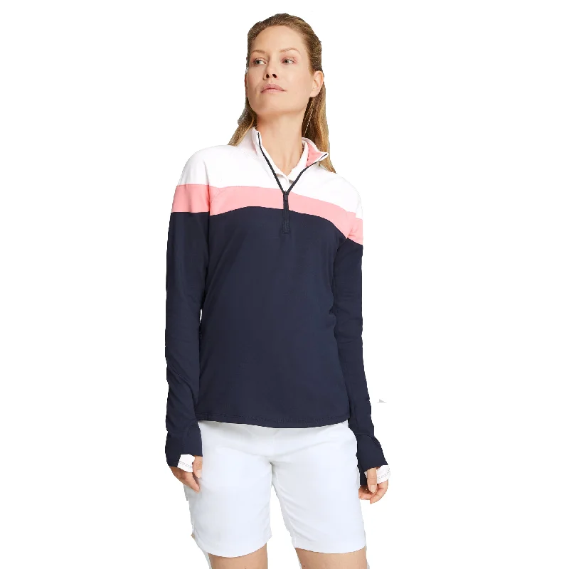 PUMA Lightweight Quarter-Zip Womens Golf Pullover