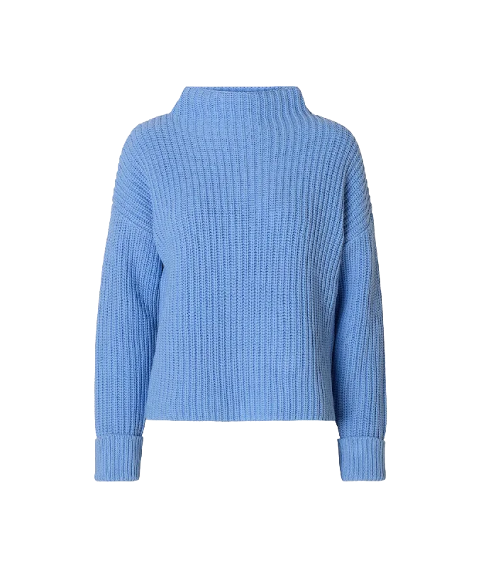 Selma Ls Knit Pullover - Blue