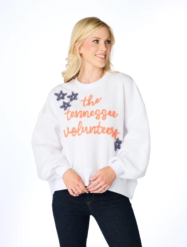 Stewart Simmons - The Tennessee Volunteers Glitter Script Balloon Pullover