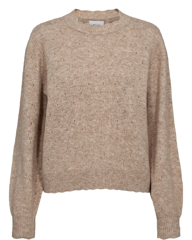Carli Pullover Sesame Square Neck Pullover
