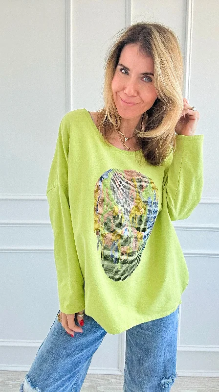 Custom CB Electric Skull Pullover - NEW Cable Knit Chunky