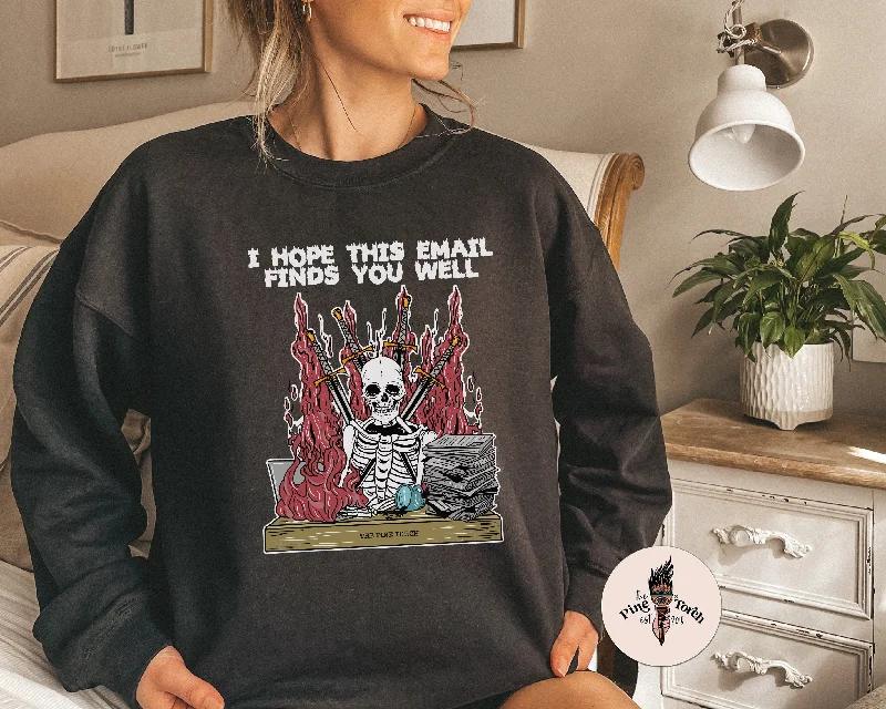 I HOPE THIS EMAIL FINDS YOU WELL // UNISEX PULLOVER Sarouel Sleeve Pullover