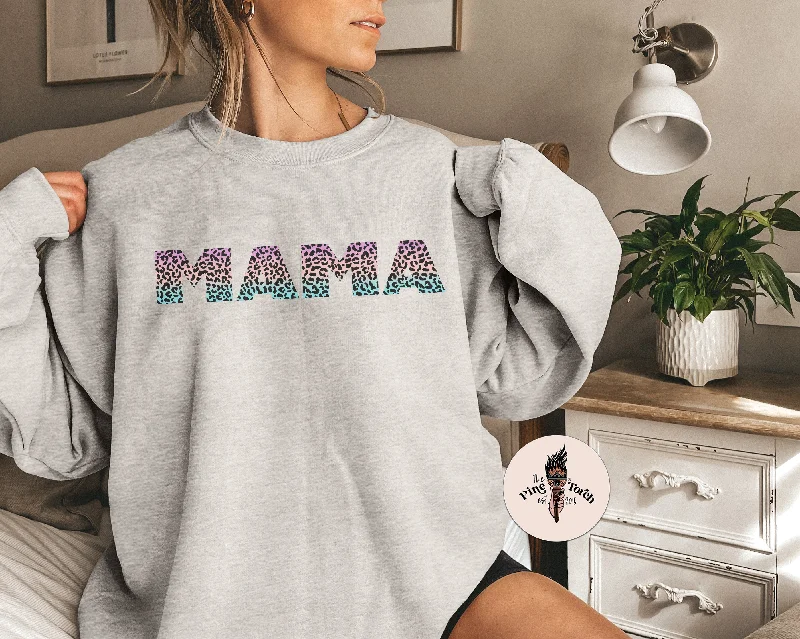 MAMA OMBRE LEOPARD // UNISEX PULLOVER Short Sleeve Top