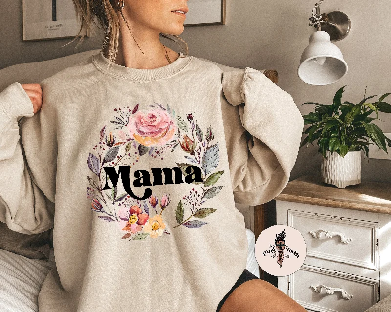 MAMA WITH ROSES // UNISEX PULLOVER Cashmere Luxurious Pullover