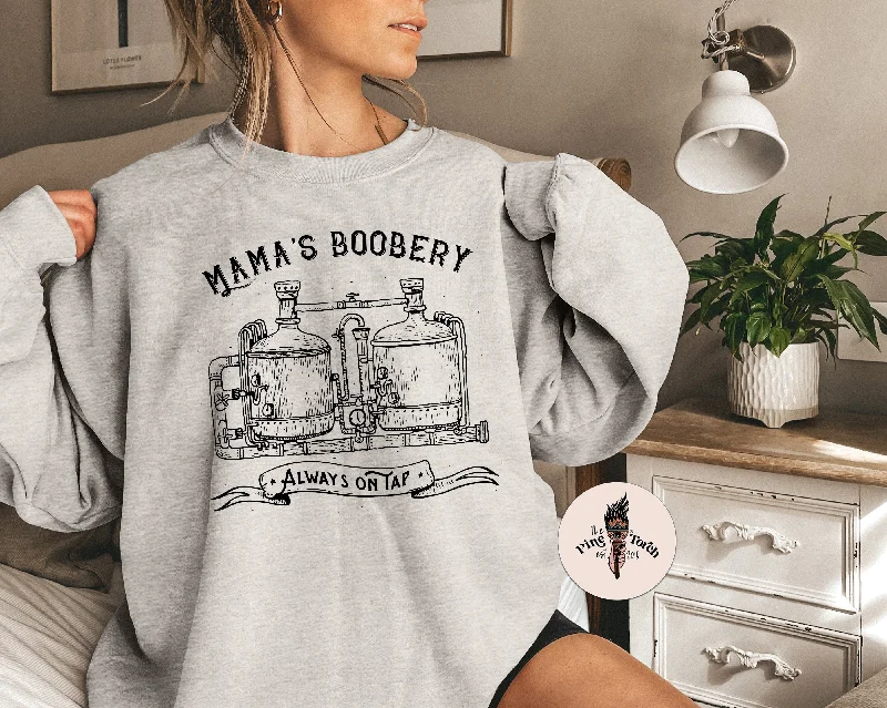 MAMA'S BOOBERY // UNISEX PULLOVER Fleece Warm Pullover