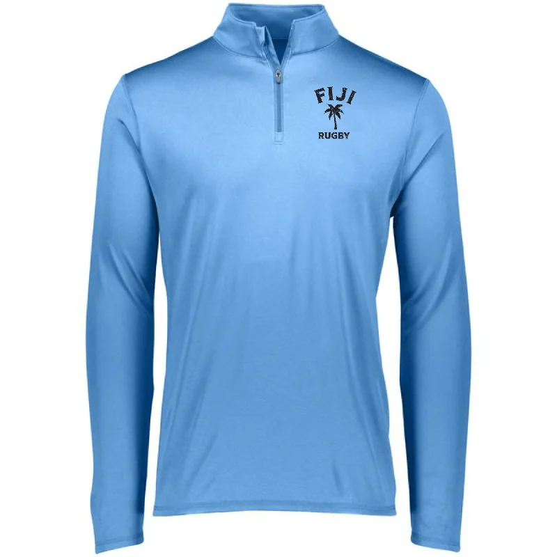 Nations of Rugby Fiji Rugby 1/4 Zip Pullover Tight Sleeve Top