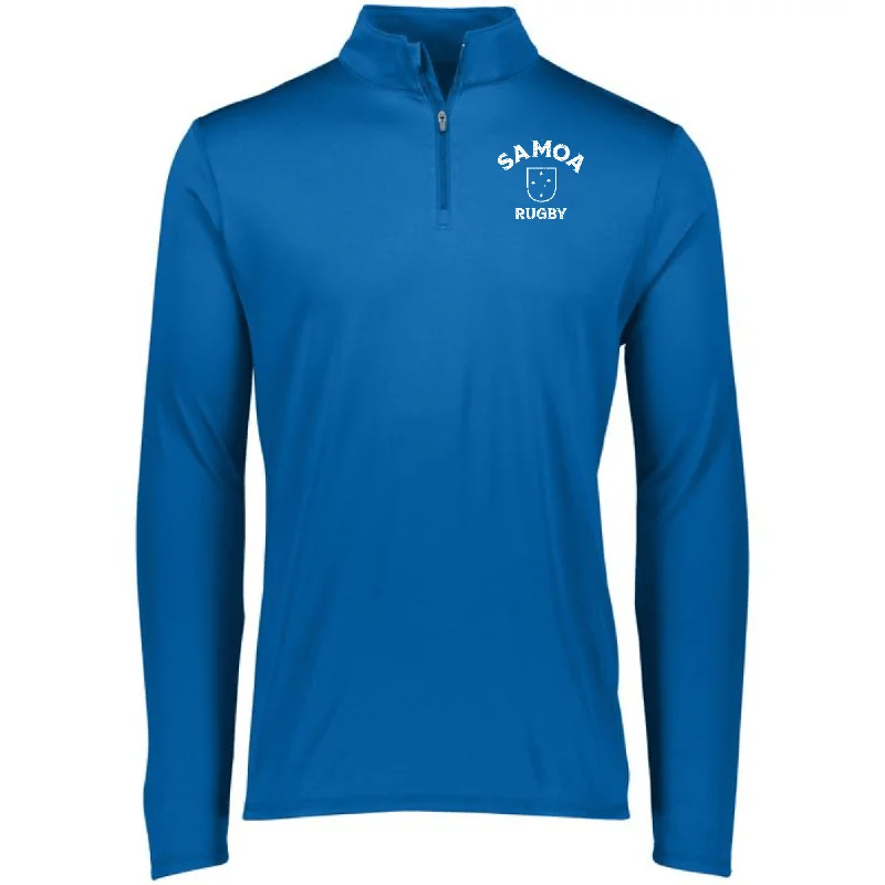 Nations of Rugby Samoa Rugby 1/4 Zip Pullover Leg Sleeve Comfort